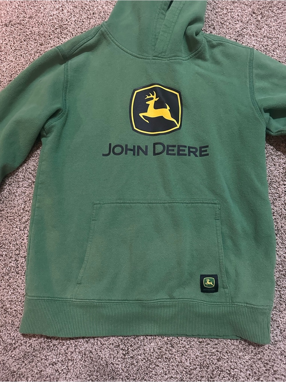 John Deere Green Hoodie with Yellow Logo - Picture 2 of 6